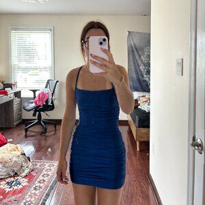 blue lucy in the sky formal dress